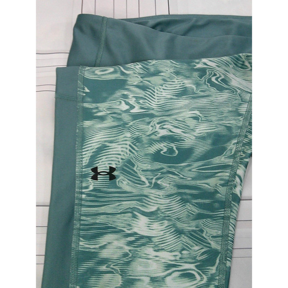 Under Armour HeatGear SeaGreen Leggings/Yoga Pants Compression High Rise-WMNs XL - Picture 8 of 10